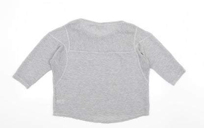 Back view of Next women’s grey jumper, size UK 14