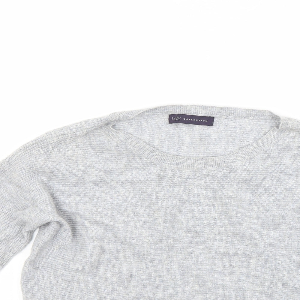 Marks and Spencer Womens Grey   Pullover Jumper Size 8