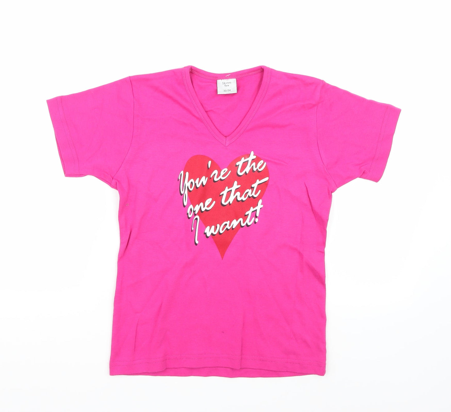 Skinni tee Womens Pink   Basic T-Shirt Size 8