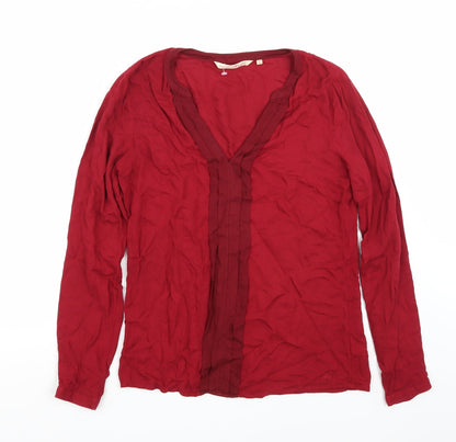 Additional front view of Denim women’s red basic blouse, size S