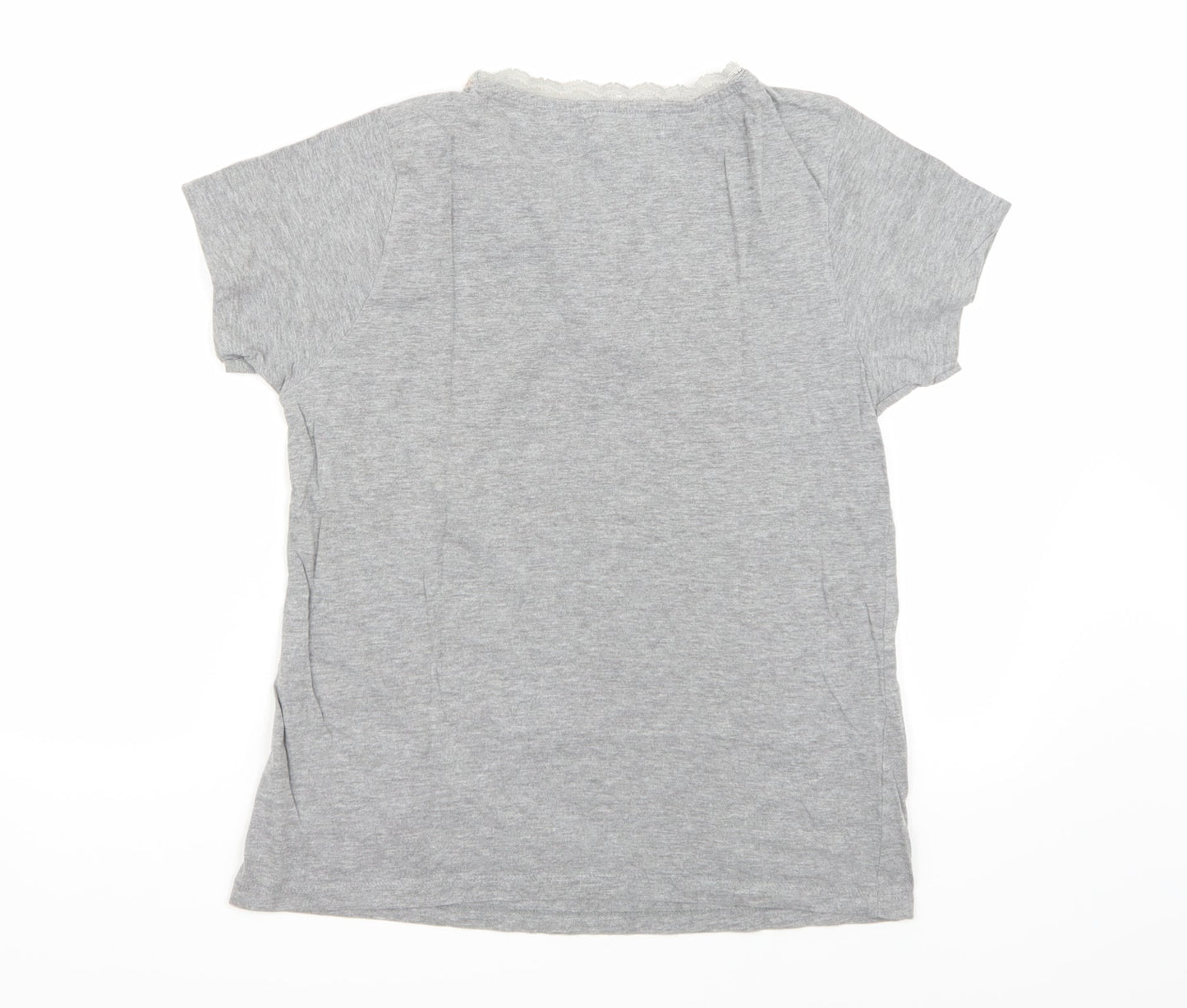Womans Secret Womens Grey   Basic T-Shirt Size 10