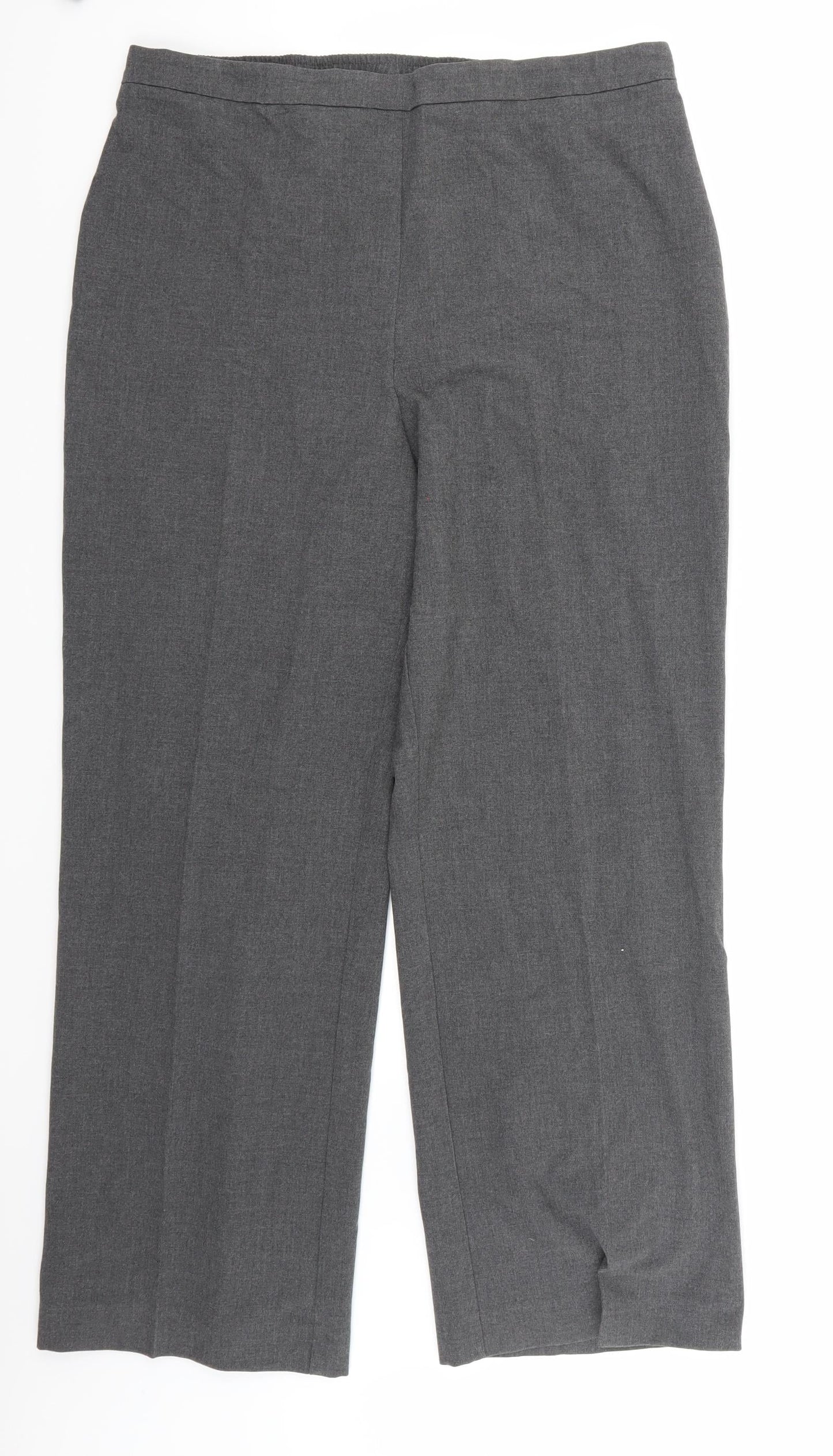 Slimma Womens Grey   Trousers  Size 16 L31 in