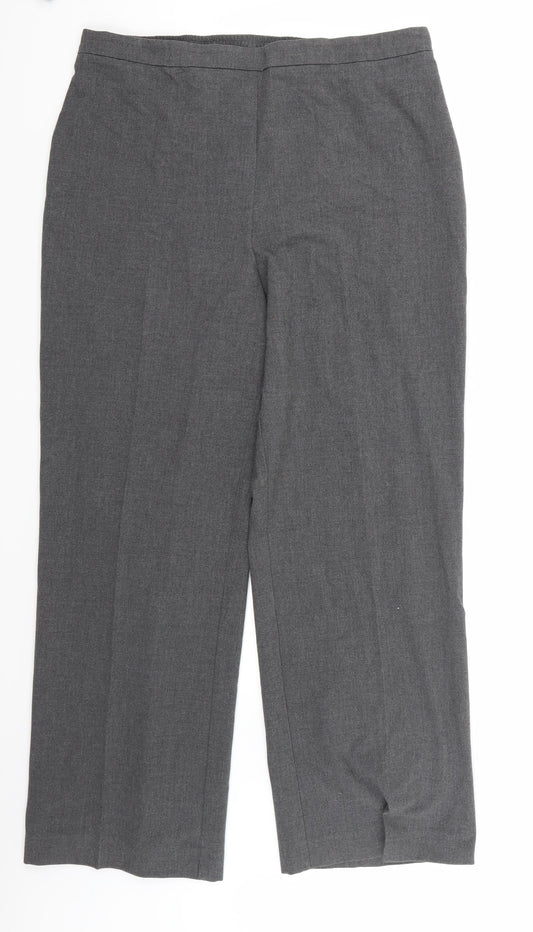Slimma Womens Grey   Trousers  Size 16 L31 in