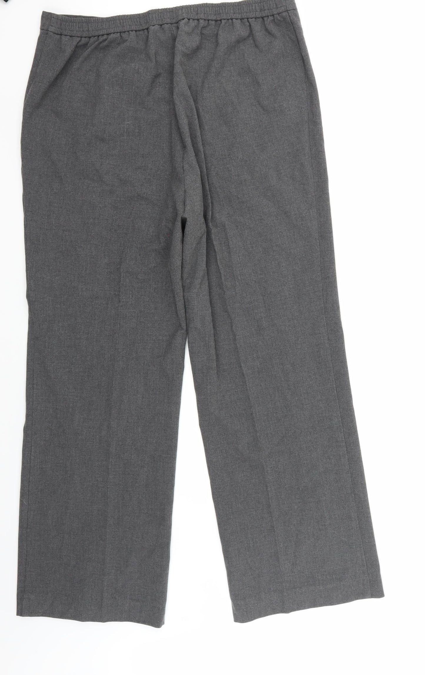 Slimma Womens Grey   Trousers  Size 16 L31 in