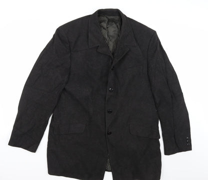 Additional front view of Preworn men’s brown jacket suit jacket, size 38