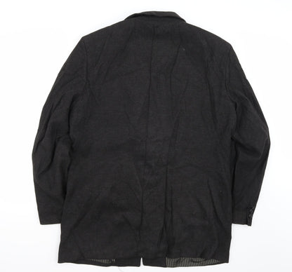 Back view of Preworn men’s brown jacket suit jacket, size 38