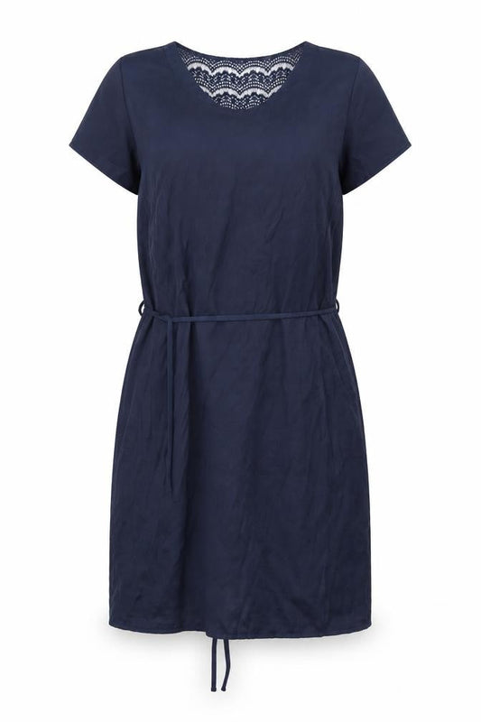 Front view of VILA women’s blue a-line, size S