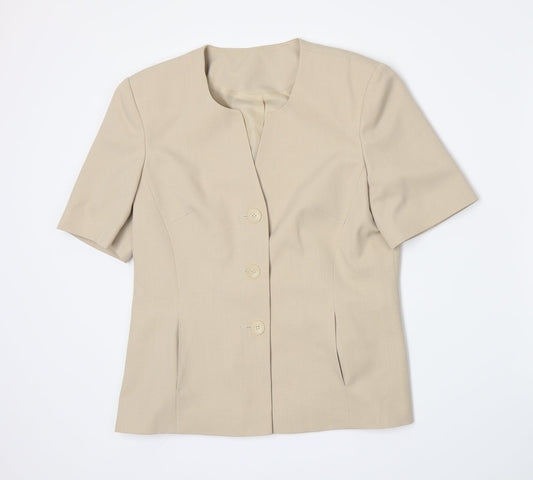 Berkertex Womens Beige   Jacket Blazer Size 12