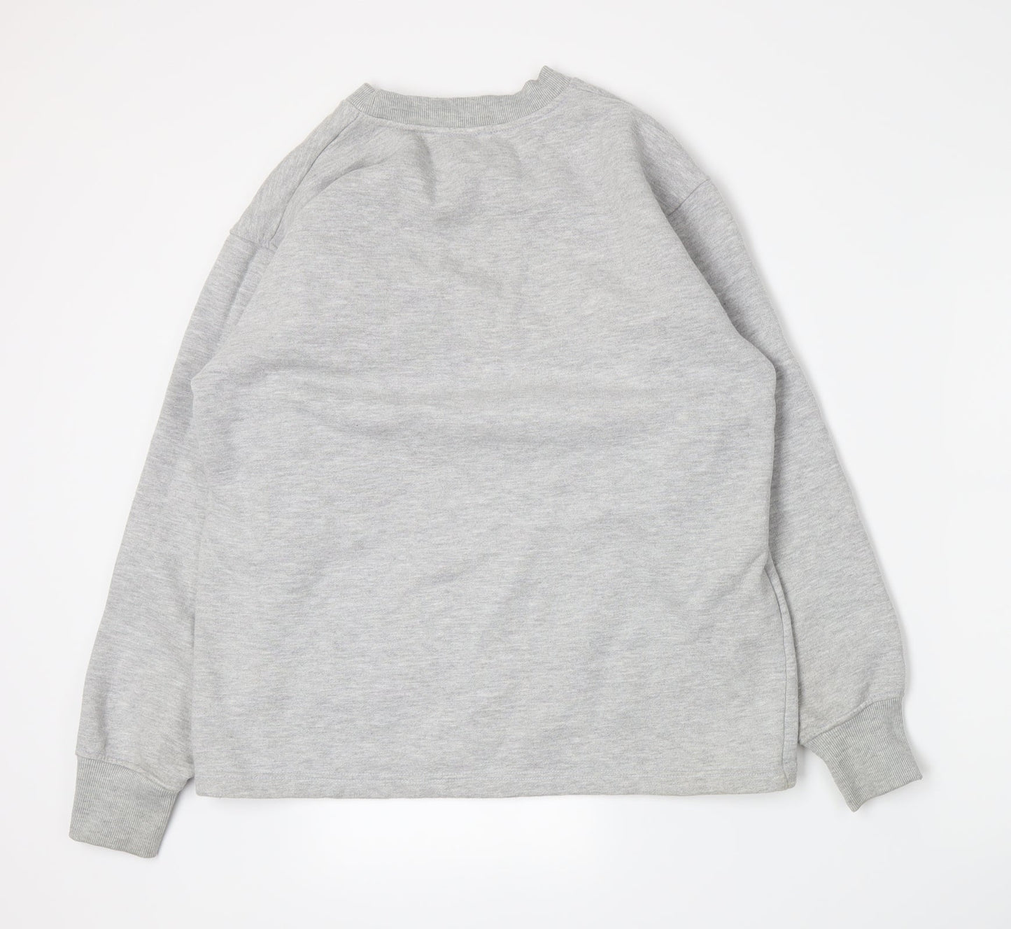 Preworn Womens Grey  Jersey Pullover Sweatshirt Size L