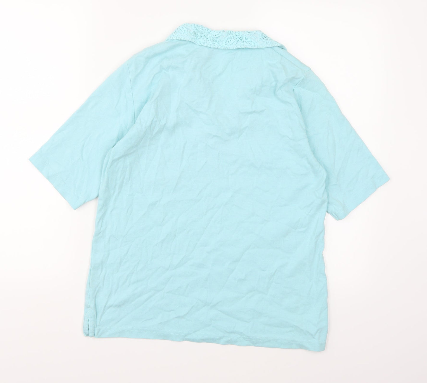 Isle Essentials Womens Blue   Basic T-Shirt Size M