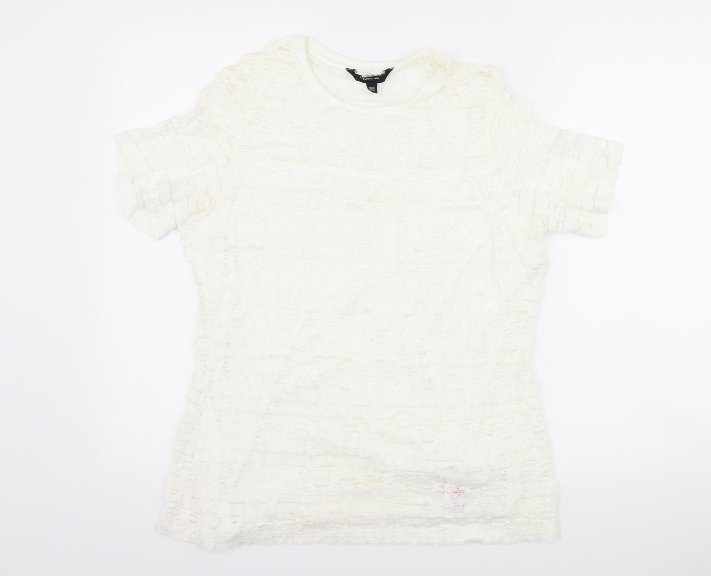 Dorothy Perkins Womens White   Basic T-Shirt Size 14