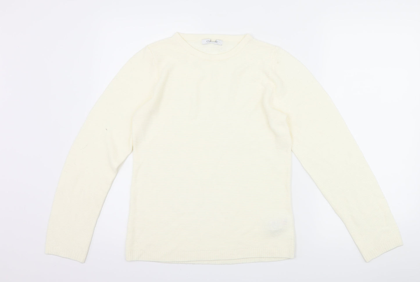 Marks and Spencer Womens Ivory   Pullover Jumper Size 8