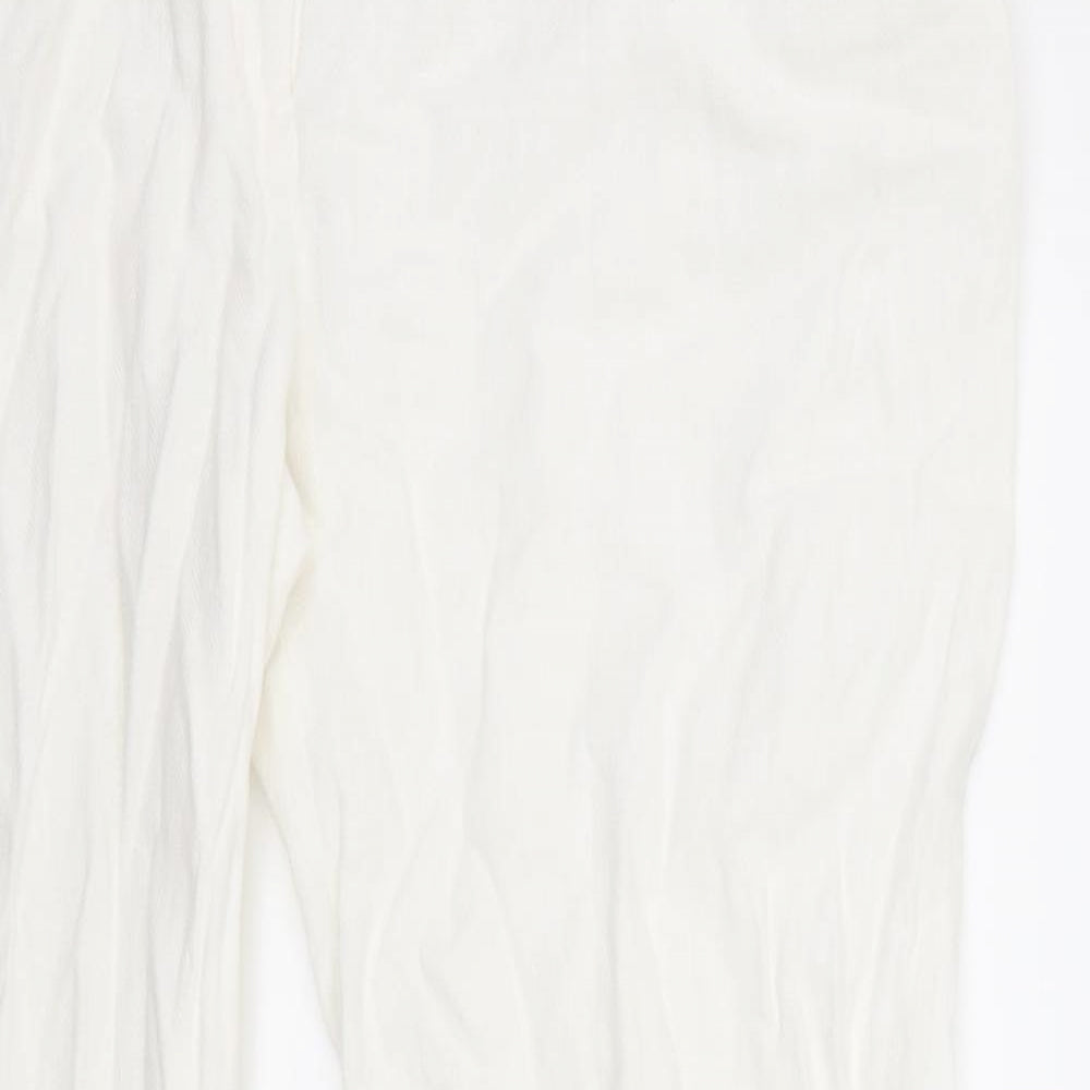 Marks and Spencer Womens White   Trousers  Size 36 L28 in