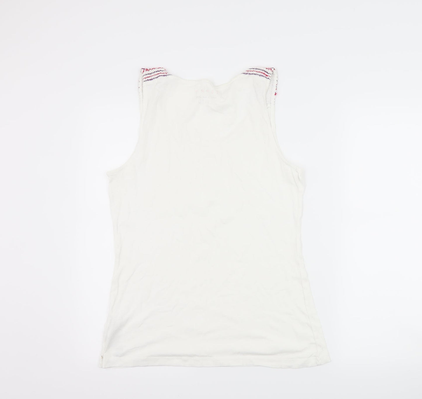 Espirit Womens White   Basic Tank Size XL