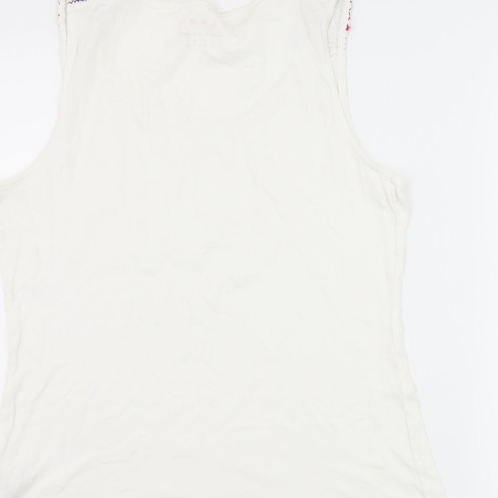 Espirit Womens White   Basic Tank Size XL