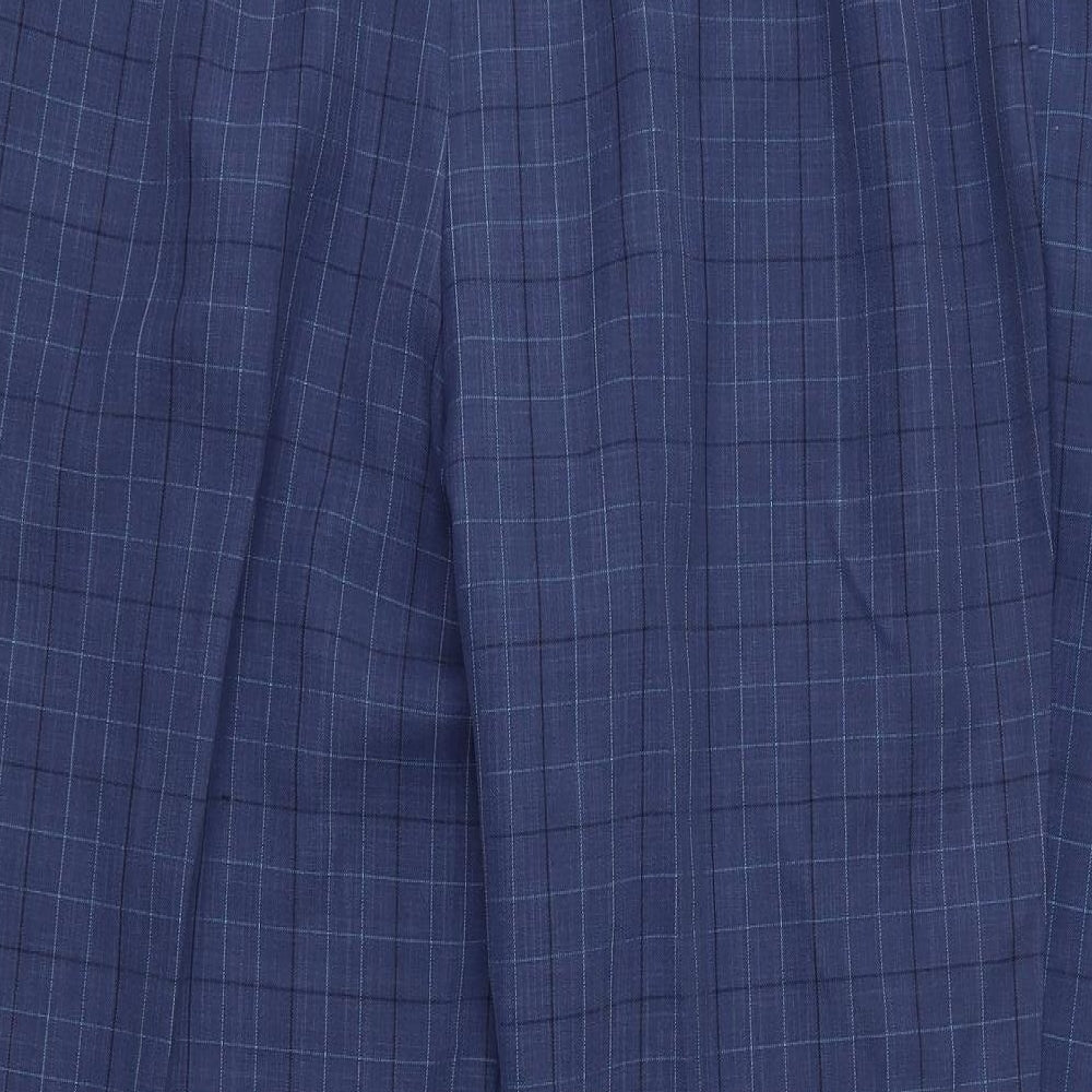 Preworn Womens Blue Check  Trousers  Size 40 in L26 in