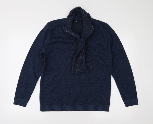 Preworn Womens Blue  Knit Pullover Jumper Size M