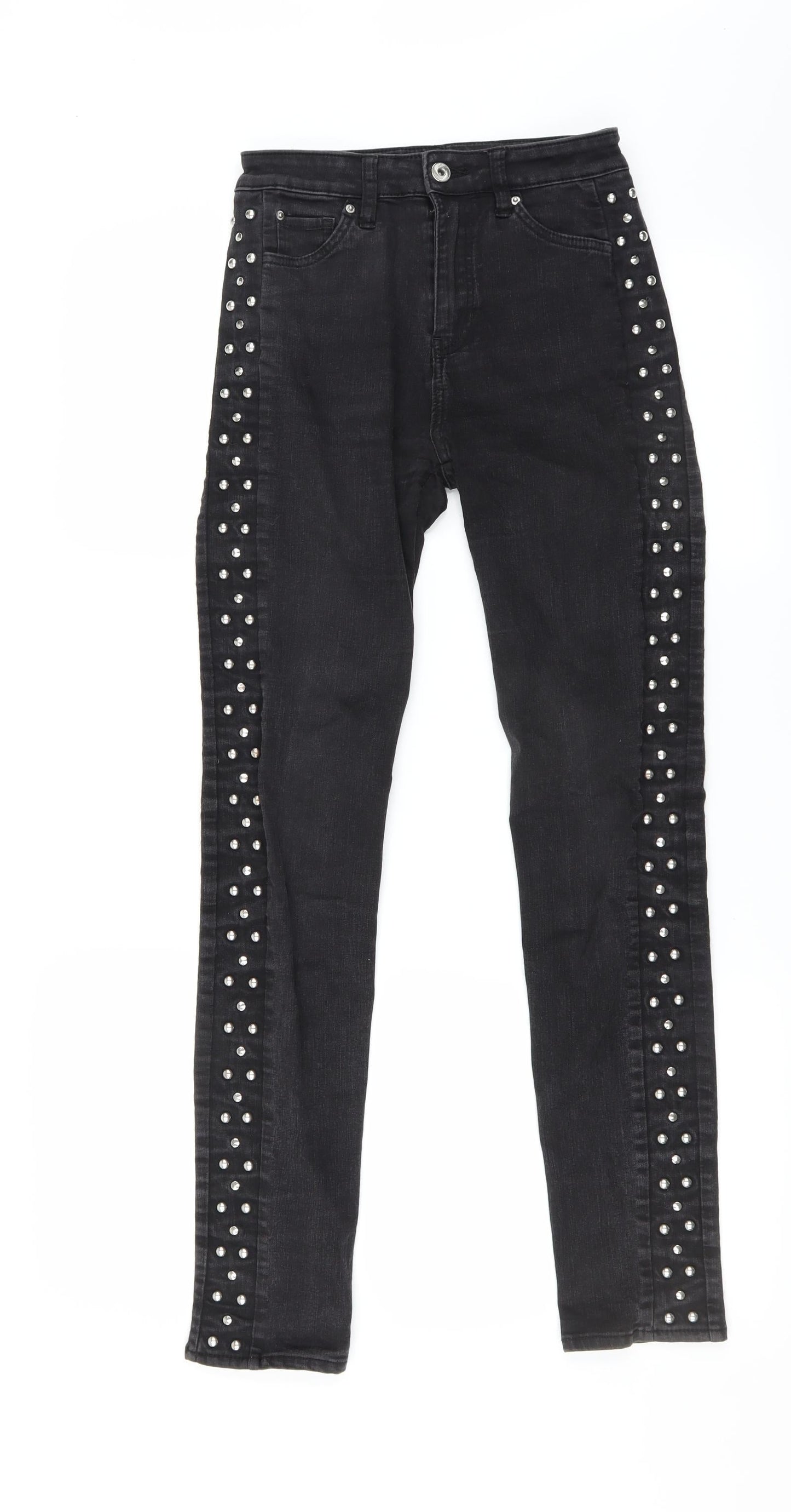 H&M Womens Black   Skinny Jeans Size 8 L30 in