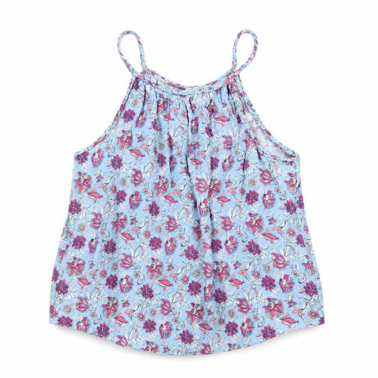 Gap Womens Blue Floral  Camisole Blouse Size M