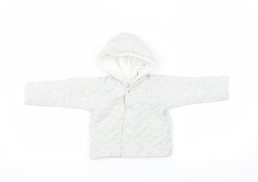 Marks and Spencer Girls Grey   Overcoat Coatigan Size 6-9 Months