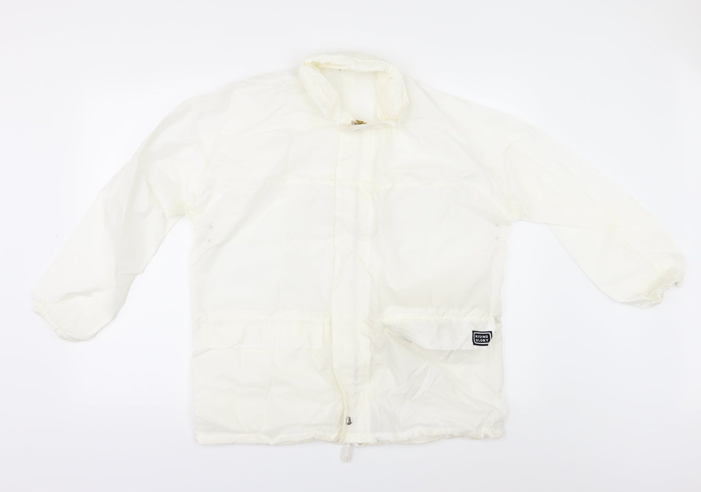RISING GLORY Womens Ivory   Parka Jacket Size 18  - Parka in a Pocket