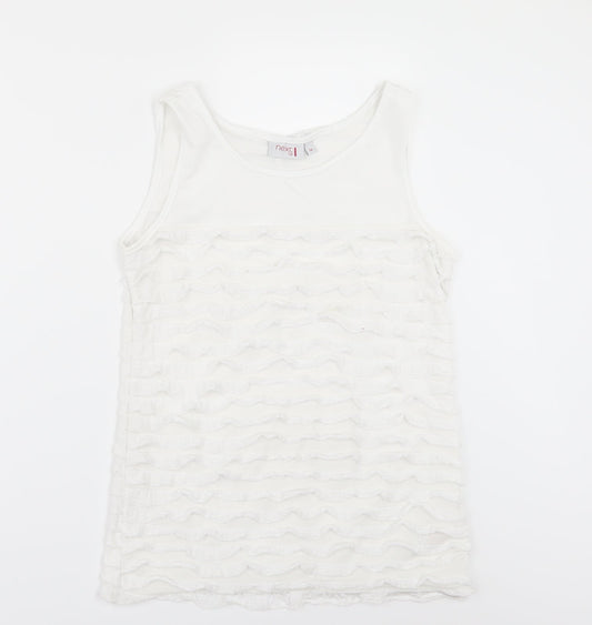 NEXT Womens White   Tunic T-Shirt Size 14