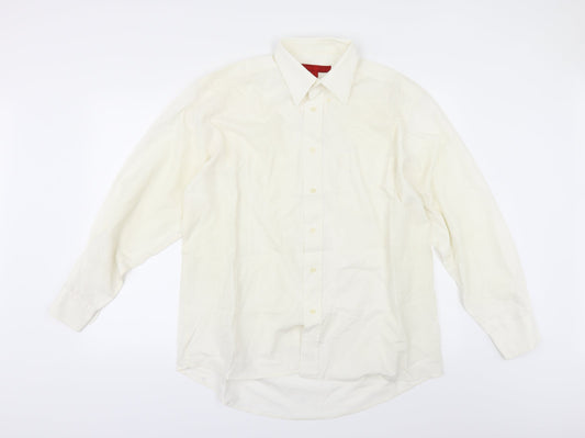 I D A H O  Mens Ivory    Button-Up Size 16