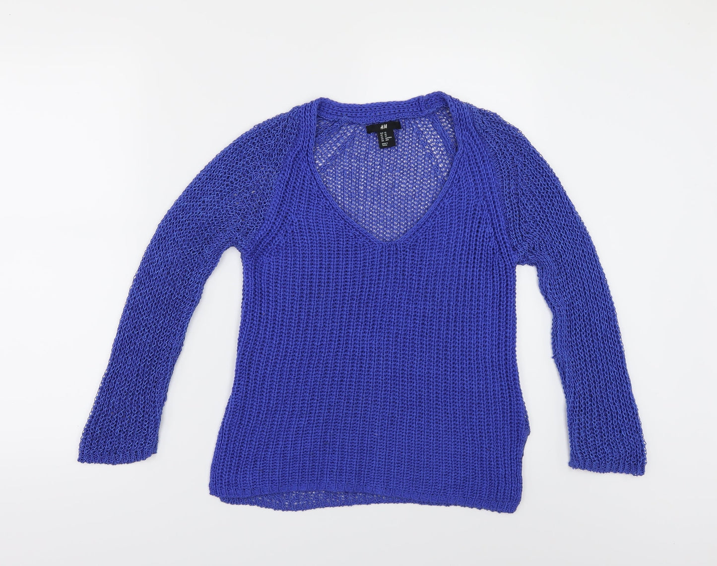 H&M Womens Blue   Pullover Jumper Size XS