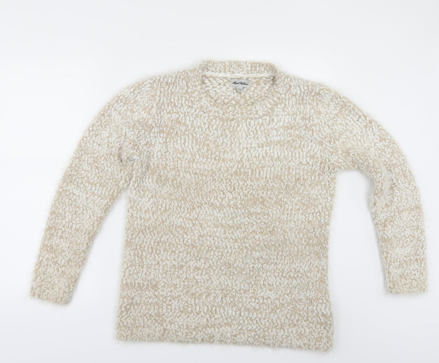 Angel ribbons Womens Beige   Pullover Jumper Size 14