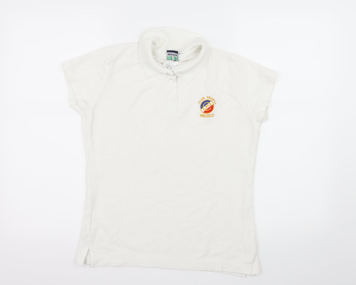 Rozen Boys White  Jersey Basic T-Shirt Size M  - Club France Mexico