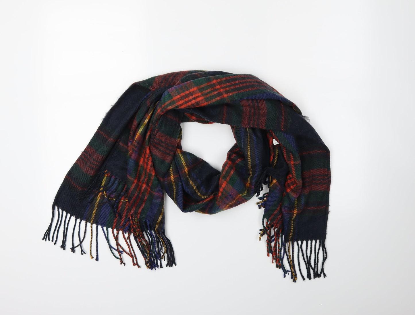 Preworn Womens Blue Check   Scarf