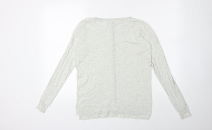 Back view of Next women’s grey knit jumper, size UK 8