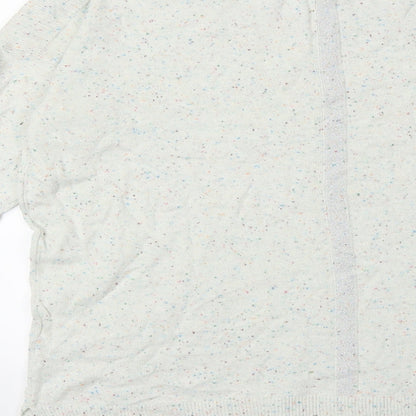 Brand and care label for Next women’s grey knit jumper, size UK 8