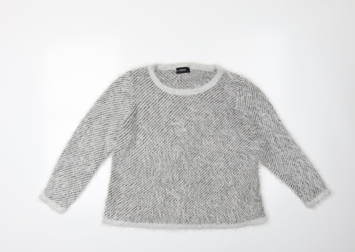 Klass Womens Grey   Pullover Jumper Size L
