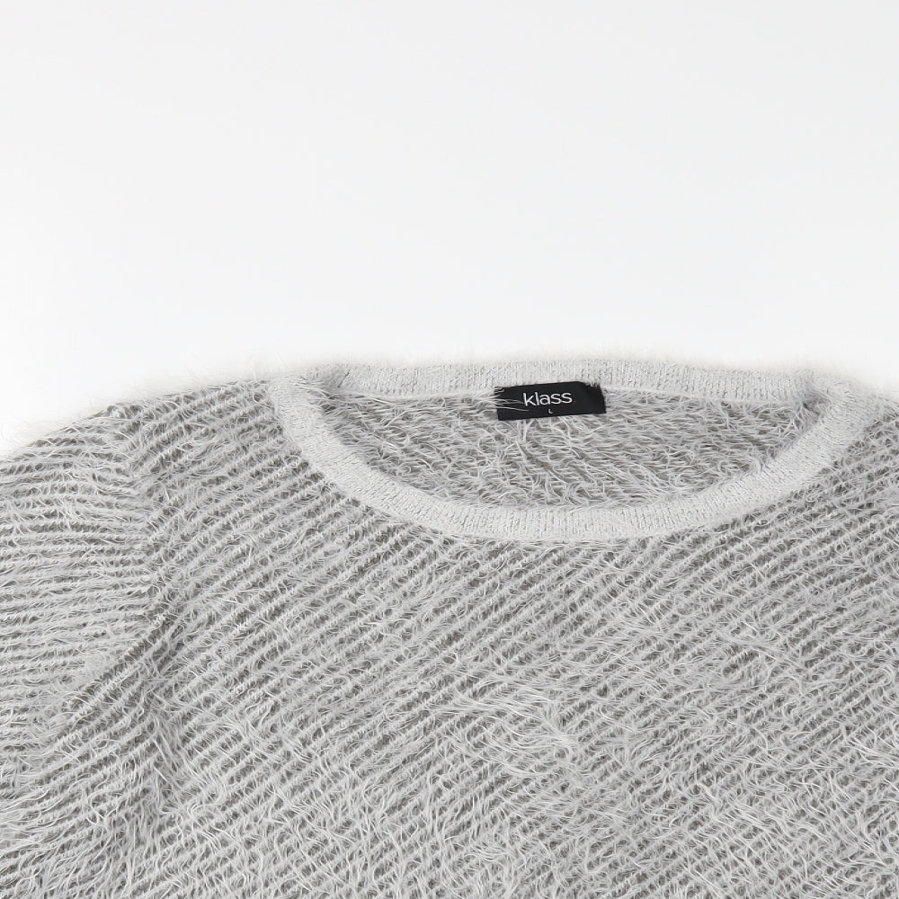 Klass Womens Grey   Pullover Jumper Size L