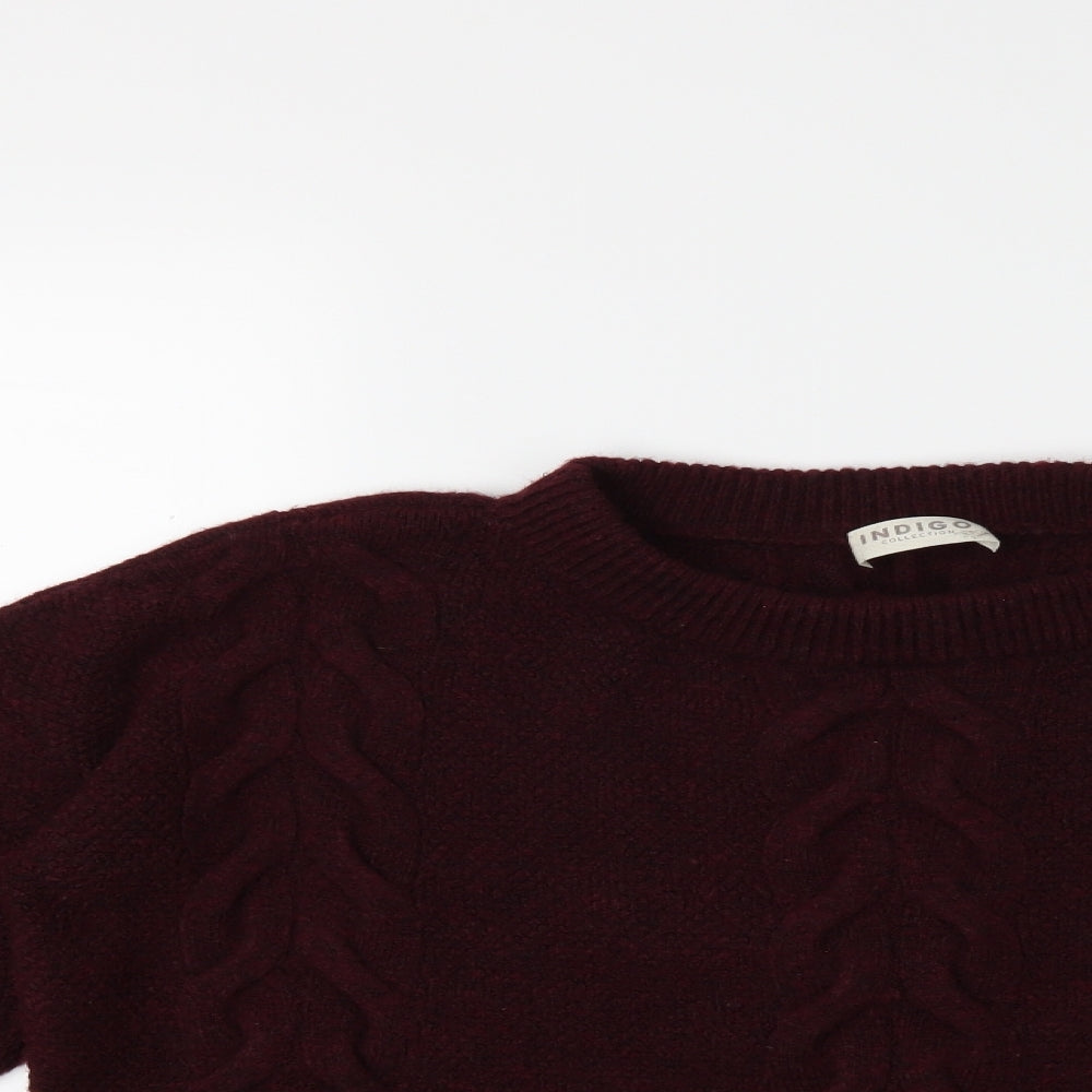 Marks and Spencer Womens Red  Knit Pullover Jumper Size 16