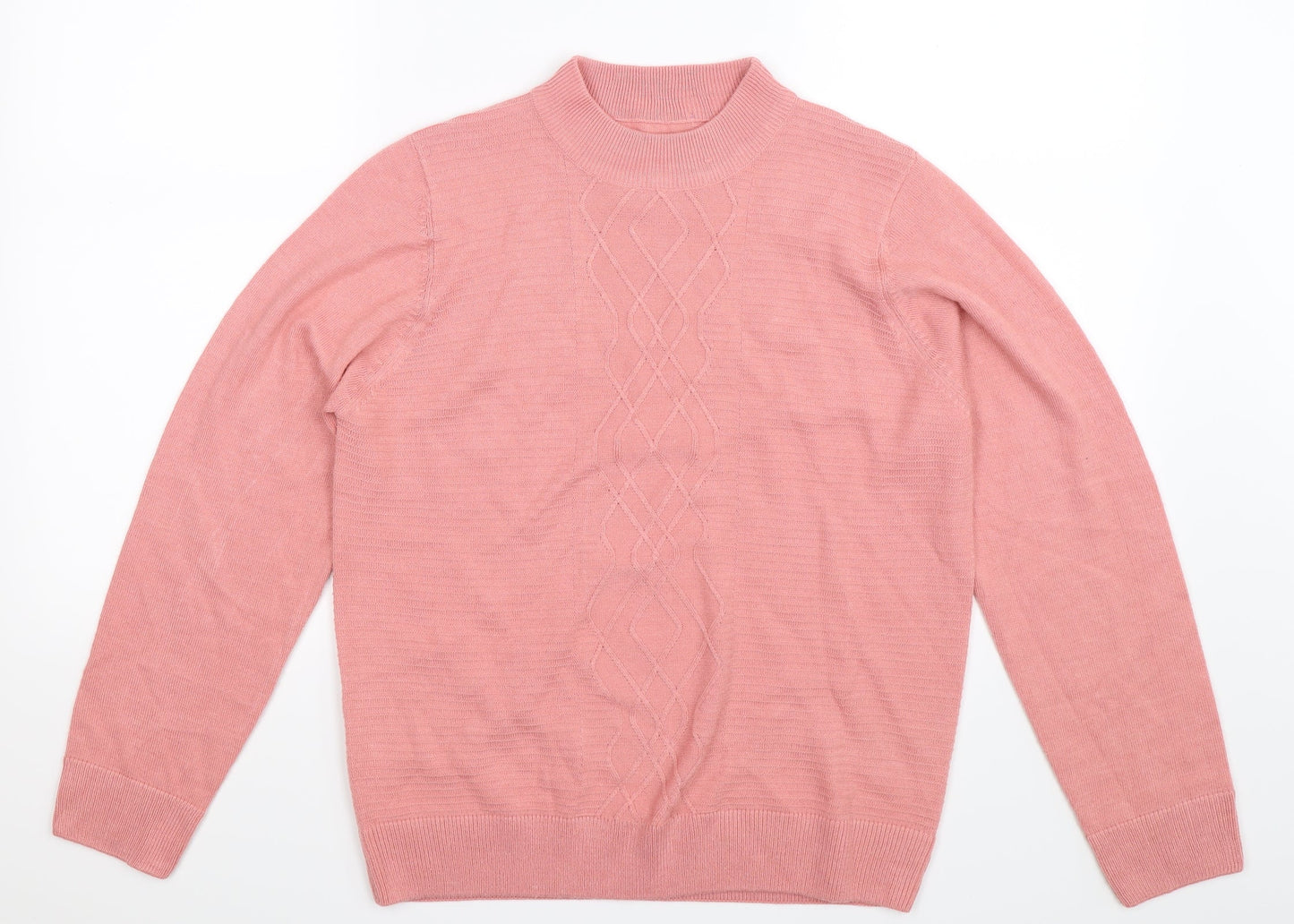 Preworn Womens Pink  Knit Pullover Jumper Size 14