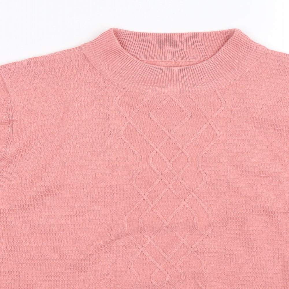 Preworn Womens Pink  Knit Pullover Jumper Size 14