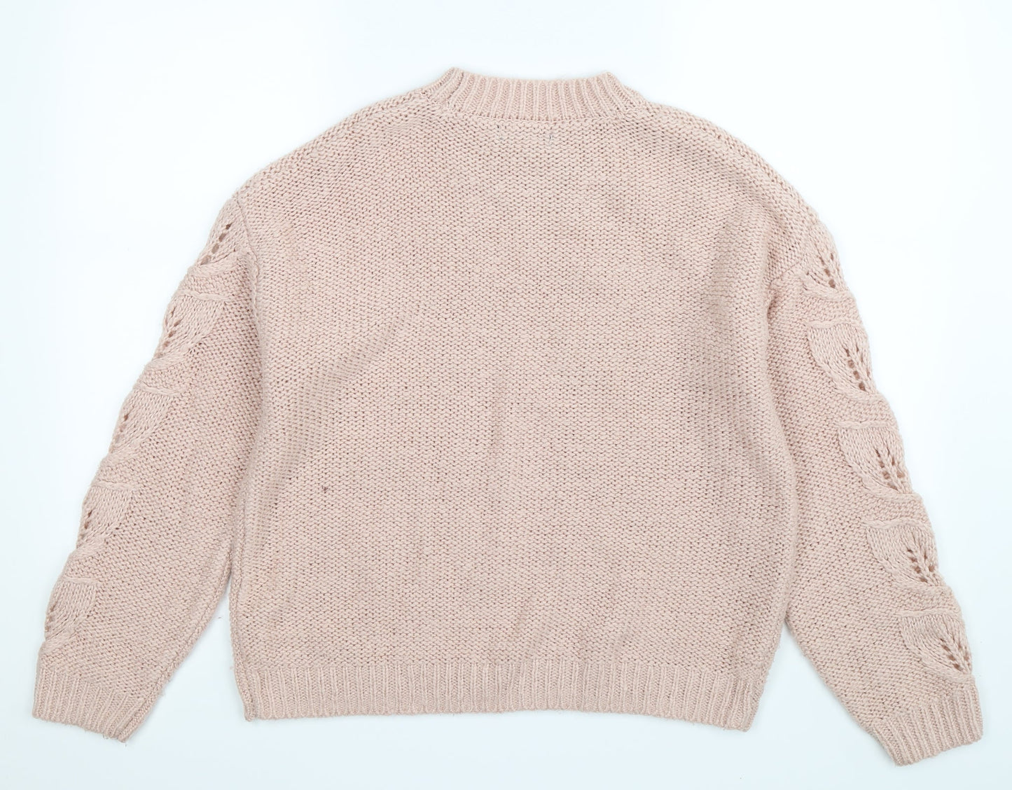 F&F Womens Beige  Knit Pullover Jumper Size 12