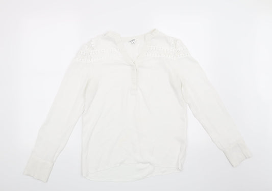 Preworn Womens White   Basic Blouse Size S