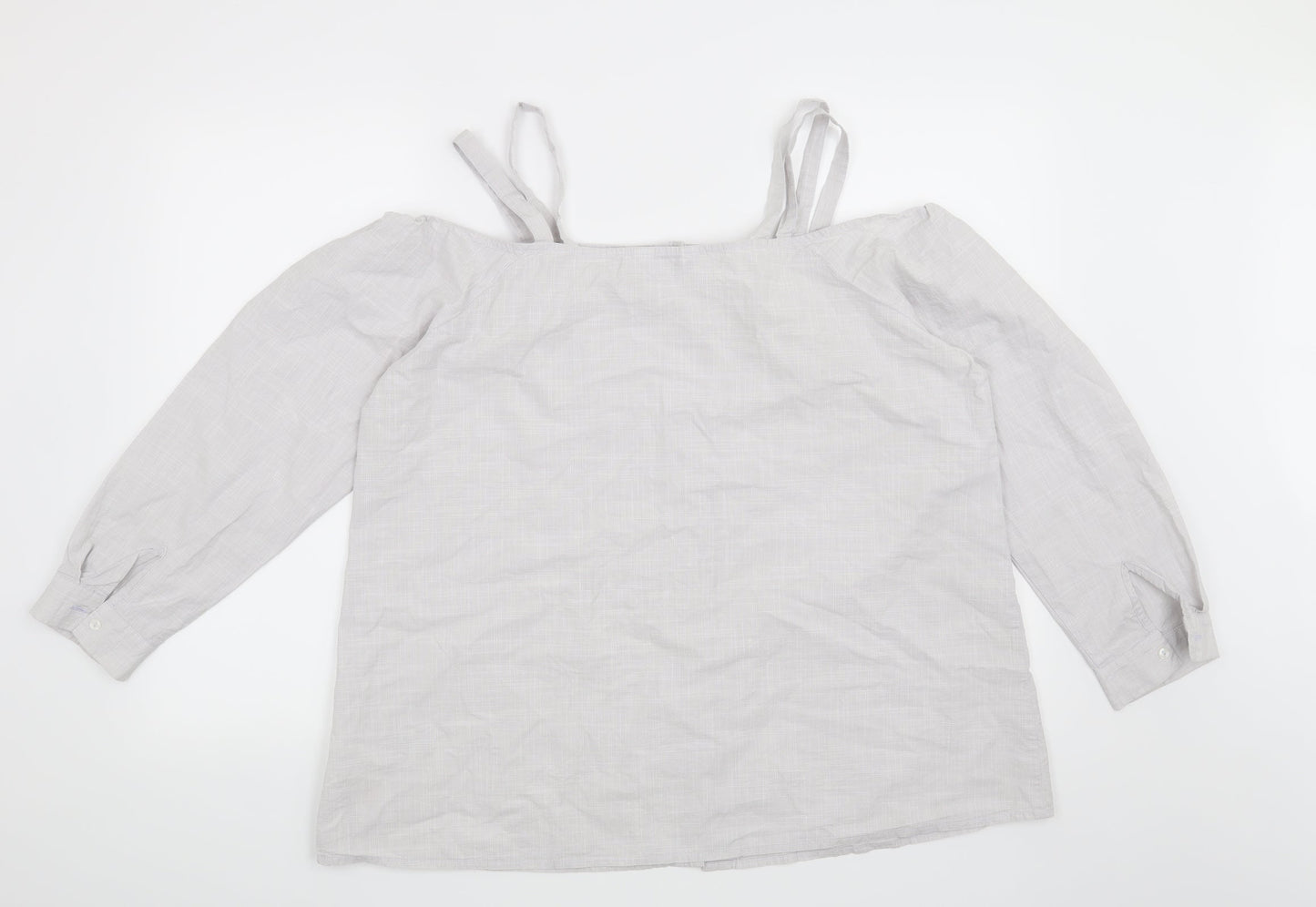 Simply Be Womens Grey   Basic Blouse Size 18