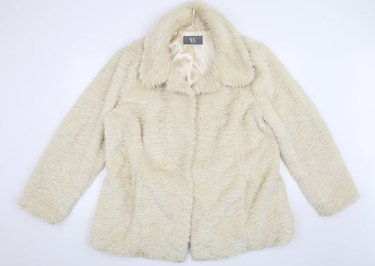 BHS Womens Beige   Overcoat Coat Size XL
