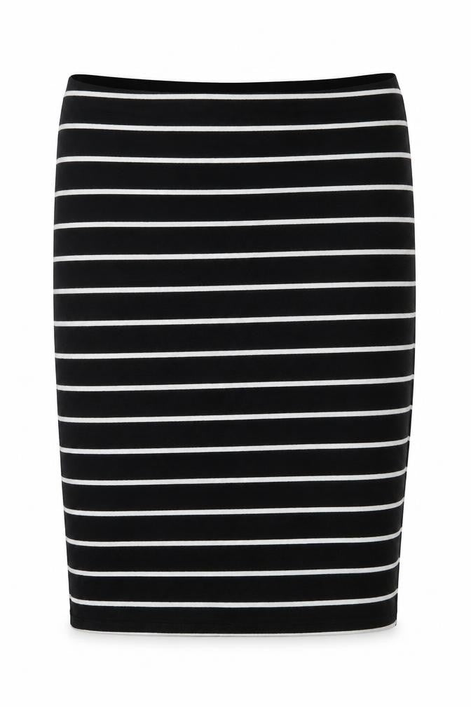 H&M Womens Black Striped  Mini Skirt Size S