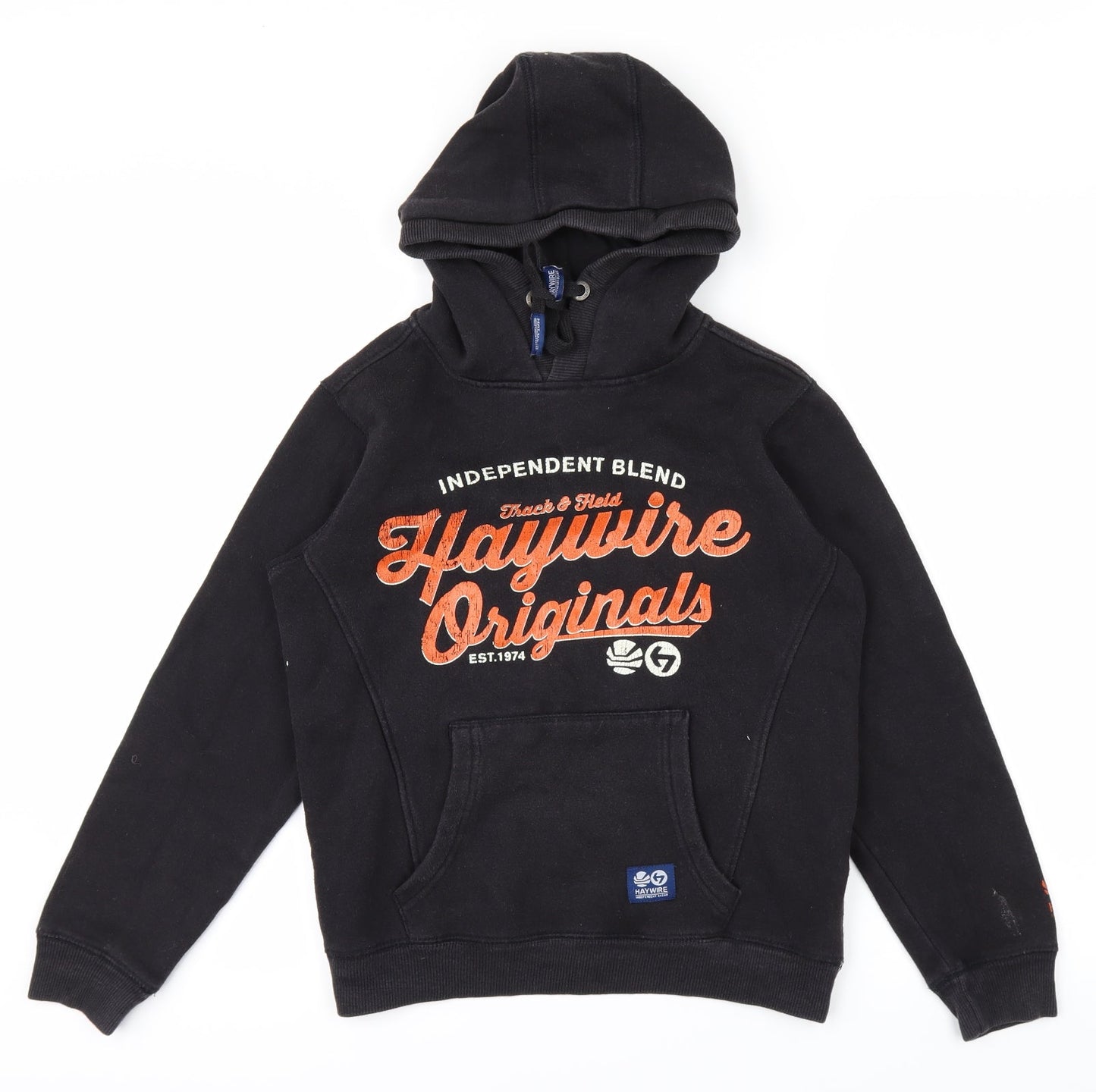 Haywire Boys Black   Pullover Hoodie Size S