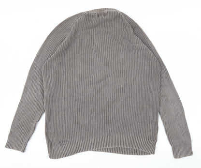 Back view of Debenhams men’s brown jumper, size M