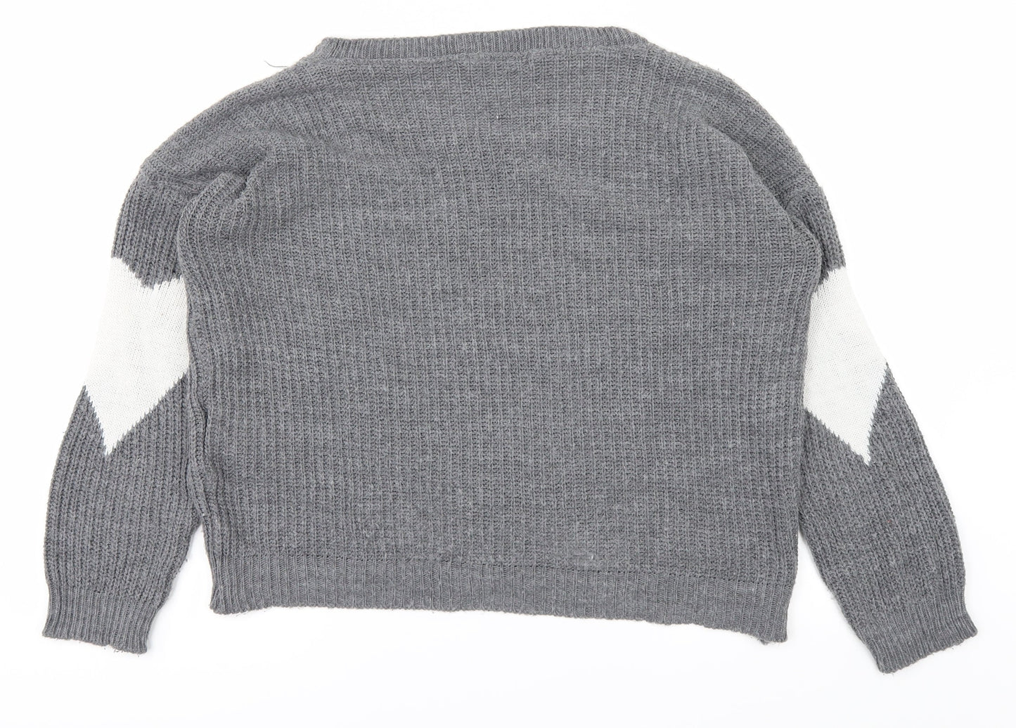 Shana Womens Grey   Pullover Jumper Size L