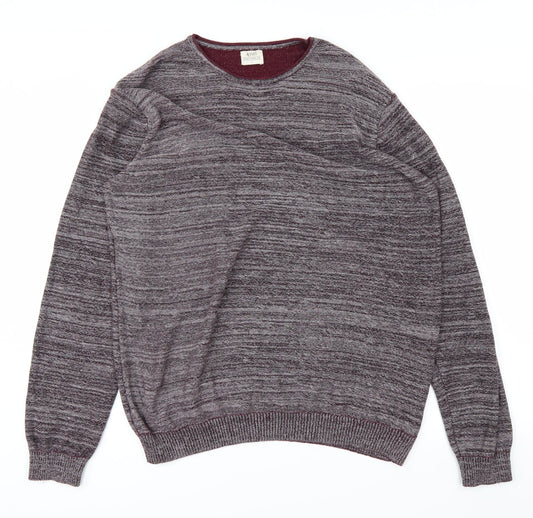 ACW85 Womens Purple   Pullover Jumper Size L