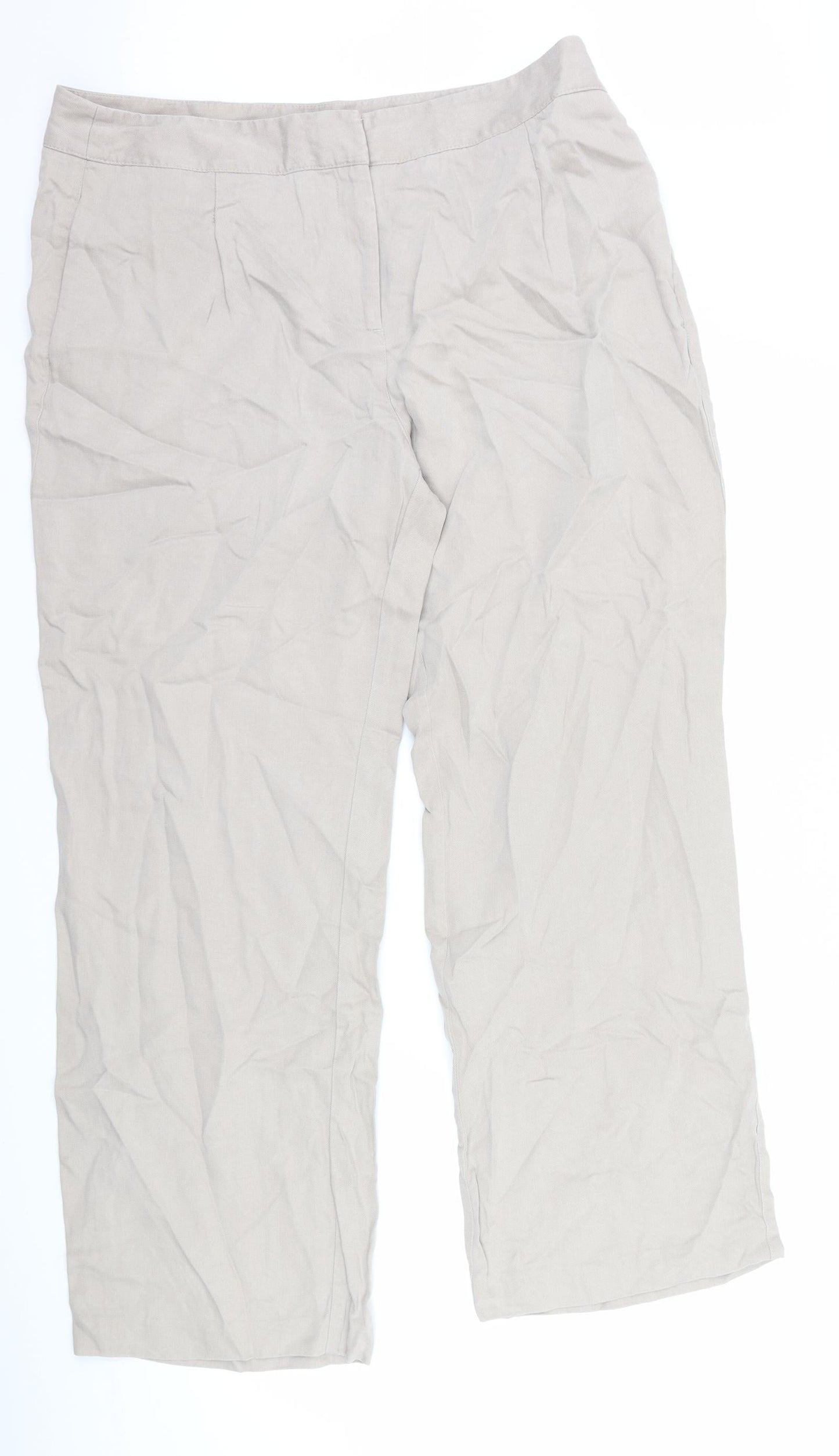 Marks and Spencer Womens Brown   Trousers  Size 16 L29 in