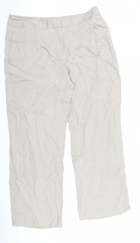 Marks and Spencer Womens Brown   Trousers  Size 16 L29 in