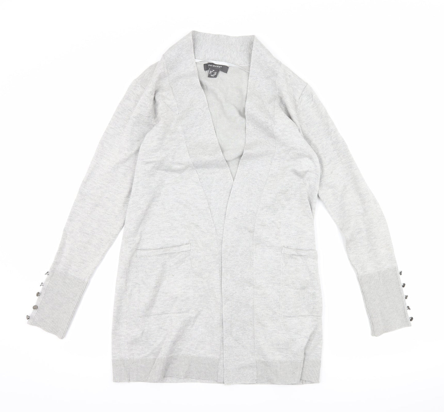 Primark Womens Grey   Cardigan Jumper Size XS